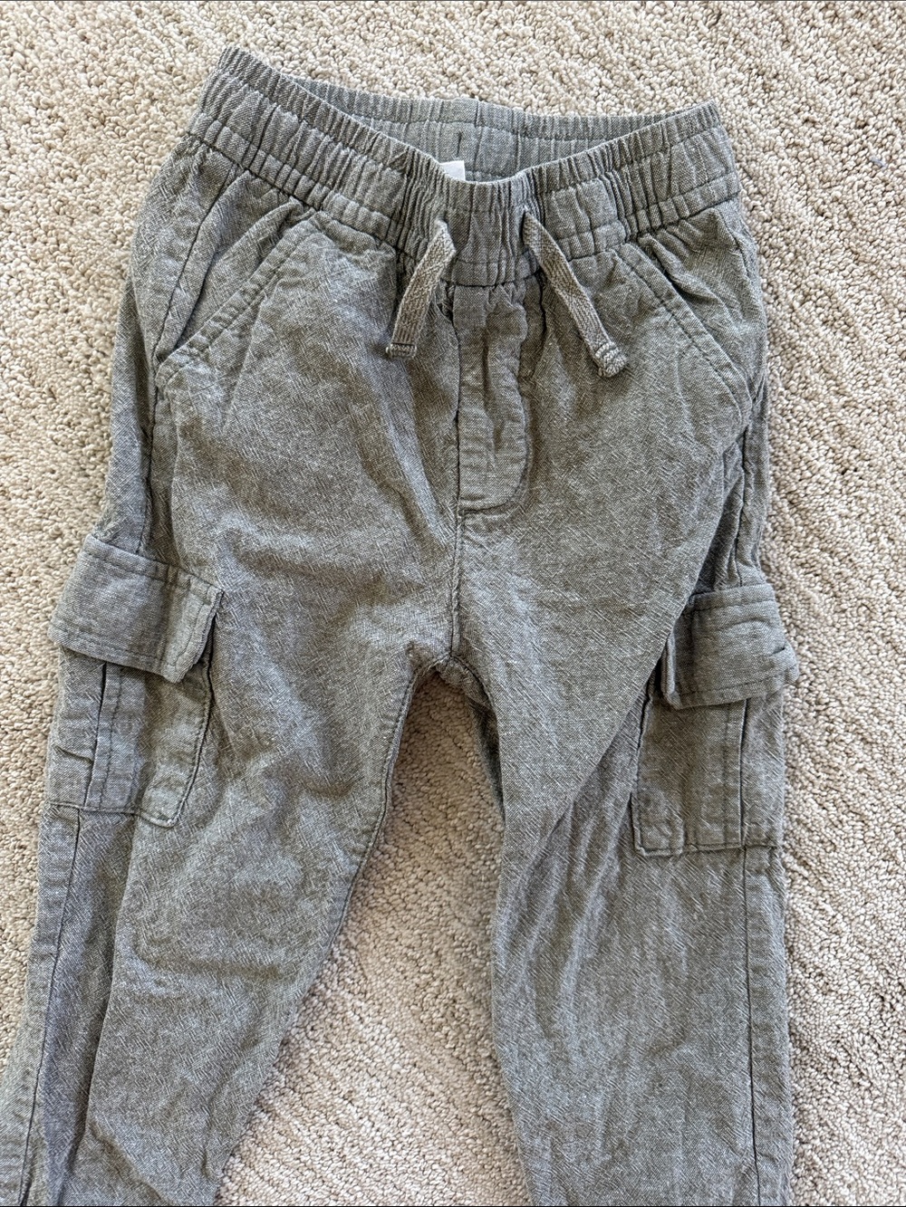 GAP Boys Gray Cargo Jogger Sweatpants